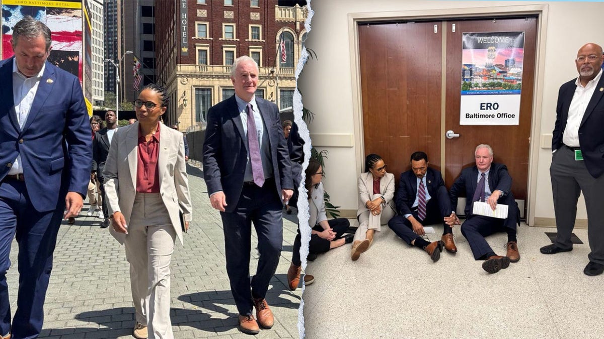 Maryland congressional delegation at an ICE office