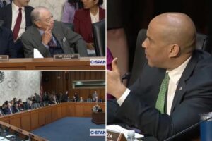Cory Booker throws a tantrum, joins Dem walkout of Senate hearing on Trump judge pick Emil Bove