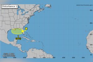 Tropical Storm Map Tracks Storms Off Four States