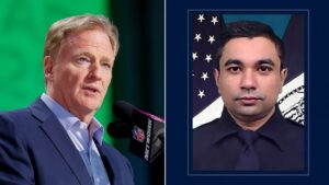 NFL’s Roger Goodell praises NYPD officer who killed in NYC shooting