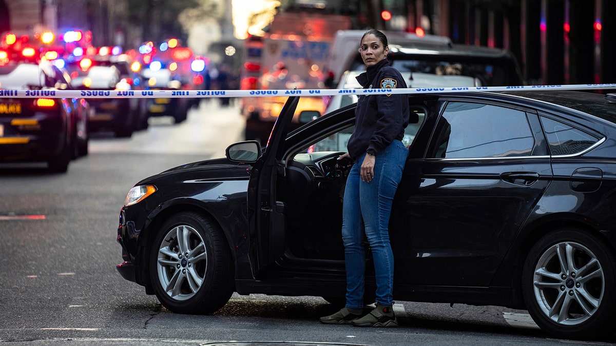 NYPD officer at the scene