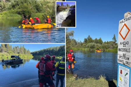 One dead, two missing after group swept over Oregon’s Dillon Falls, officials say