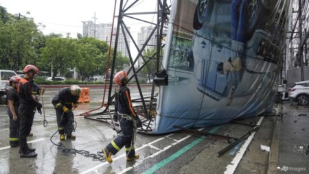 Tropical storm Wipha threatens southern China after battering Taiwan and the Philippines