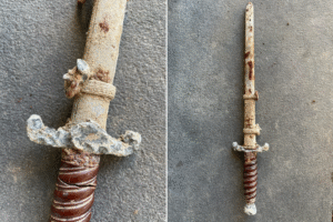 Mom Gardening in Yard Finds Buried Sword—Then Realizes What Era It’s From