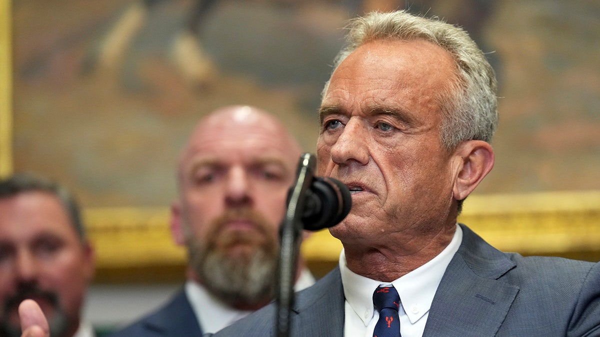 RFK Jr speaks to reporters