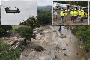 Sightseers ‘making things worse’ after deadly Texas floods — as illegal private drone strikes helicopter involved in search and recovery efforts: cops