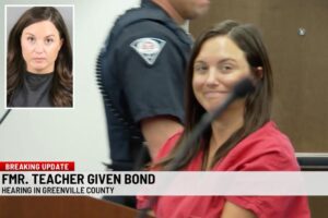 Alleged SC dirty teacher grins as she is released on bail after dropping courtroom bombshell