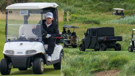 Secret Service debuts ‘Golf Force One’ armored vehicle to protect Trump while he plays his favorite sport