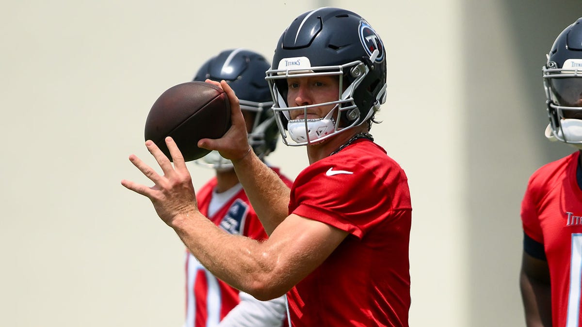 Will Levis throws a ball