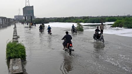 Pakistan’s financial capital Karachi hit by torrential rain and flooding