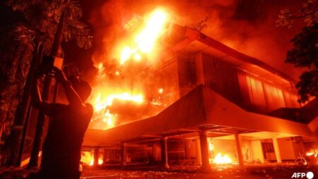 Three killed in blaze during protest in Indonesia’s Makassar city