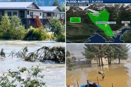 Record-breaking glacial floods threaten Alaska’s capital as residents are forced to evacuate