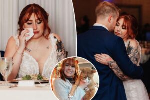 Bride’s face was paralyzed and unable to smile on her wedding day — due to stress from same condition that hit Justin Bieber