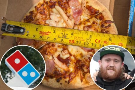 Angry Domino’s customer claimed his pizza was smaller than it should be — then he pulled out a tape measure