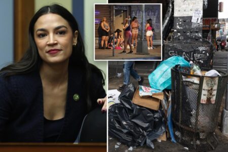Exclusive | AOC mocked for her ‘war on trash’ on seedy Roosevelt Ave: ‘Like putting sprinkles on s–t’