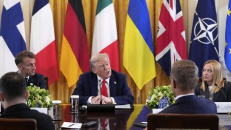 Did Trump make EU leaders wait in line outside his office?