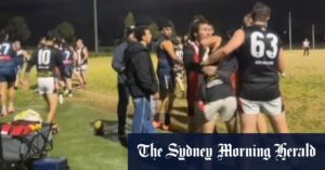 Footy players and spectators brawl at suburban match