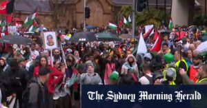 Major pro-Palestinian protest underway in Sydney