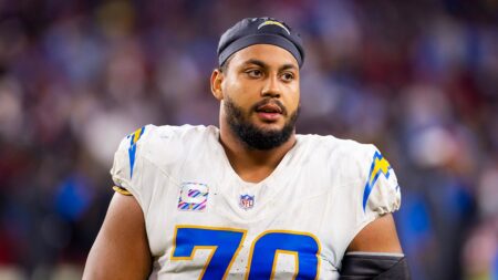 Chargers cornerstone lineman Rashawn Slater goes down at camp with injury, weeks after landing new contract