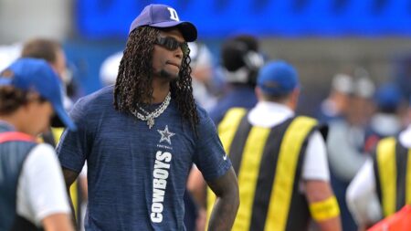 Cowboys’ CeeDee Lamb collides with NFL official in bizarre preseason moment