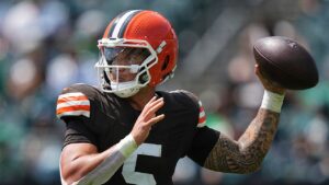 Browns name Dillon Gabriel backup quarterback over Shedeur Sanders after preseason evaluation