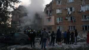 Russian attack kills 10, injures 38 others in Kyiv, Ukrainian officials say