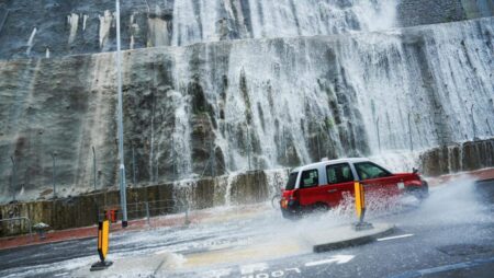 Hong Kong issues highest weather warning, as rains shut schools, courts and hospital wards