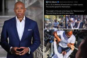 Eric Adams’ campaign misstates his age while ripping Mamdani over humiliating failed bench press fail