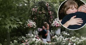 Taylor Swift Rocks Rare Subtle Nail Look for Travis Kelce Engagement, Ditching Cherry Red Manicure
