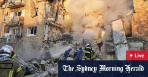 Russian drone barrage kills 19; Iranian ambassador leaves Australia following Albanese’s expulsion