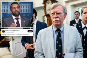 Exclusive | Patel’s FBI raids John Bolton’s home in high-profile national security probe