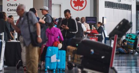 Toronto Pearson Airport warns of delays from Air Canada strike, passengers still stranded