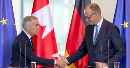 Submarines, critical minerals in focus as Carney talks closer ties in Germany