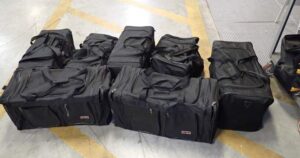 Duffle bags stuffed with 197 kilos of cocaine seized at Ontario border