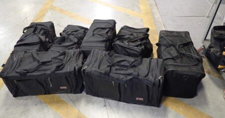 Duffle bags stuffed with 197 kilos of cocaine seized at Ontario border