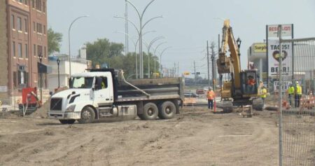 Dewdney Avenue construction on track to meet deadline
