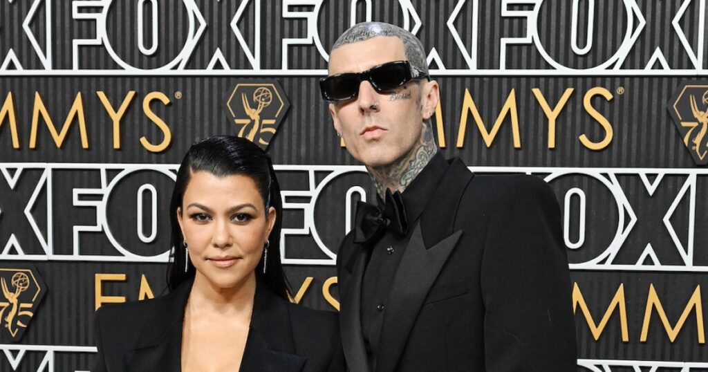 Kourtney Kardashian Effortlessly Wears Travis Barker’s Clothes: ‘Husbands Clothes Forever’