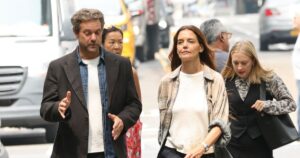 Katie Holmes and Joshua Jackson Share Sweet Dance, Hug Filming ‘Happy Hours’ in NYC