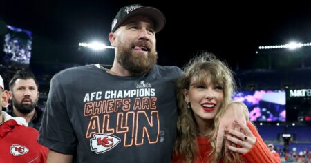 Taylor Swift and Travis Kelce’s Engagement Announcement Set to Her Song ‘So High School’