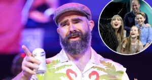 Jason Kelce Panicked Over Holding His Beer When Meeting Royal Family at Taylor Swift’s ‘Eras Tour’