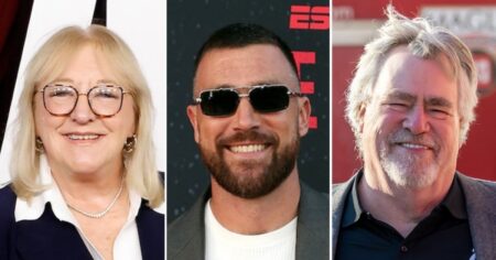 Travis Kelce Is Joined by Parents Donna and Ed Kelce at ‘The Kingdom’ Premiere in Kansas City