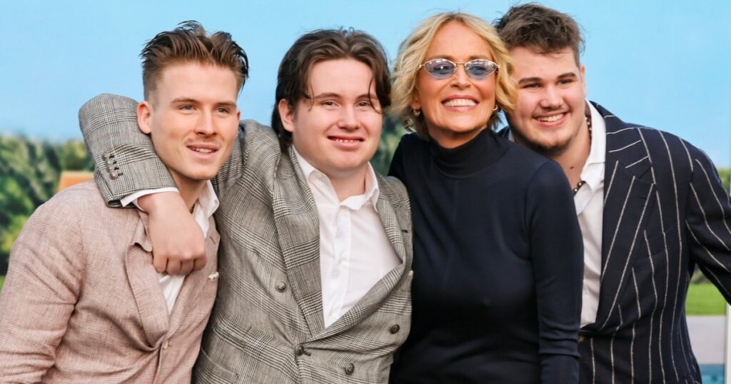 Sharon Stone Is All Smiles During Rare Red Carpet Appearance With 3 Grown Sons