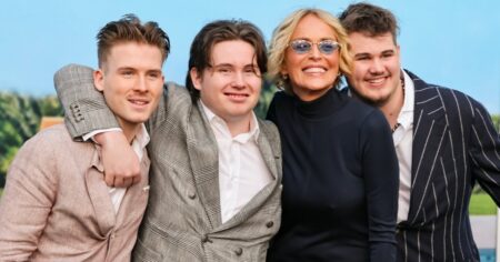 Sharon Stone Is All Smiles During Rare Red Carpet Appearance With 3 Grown Sons