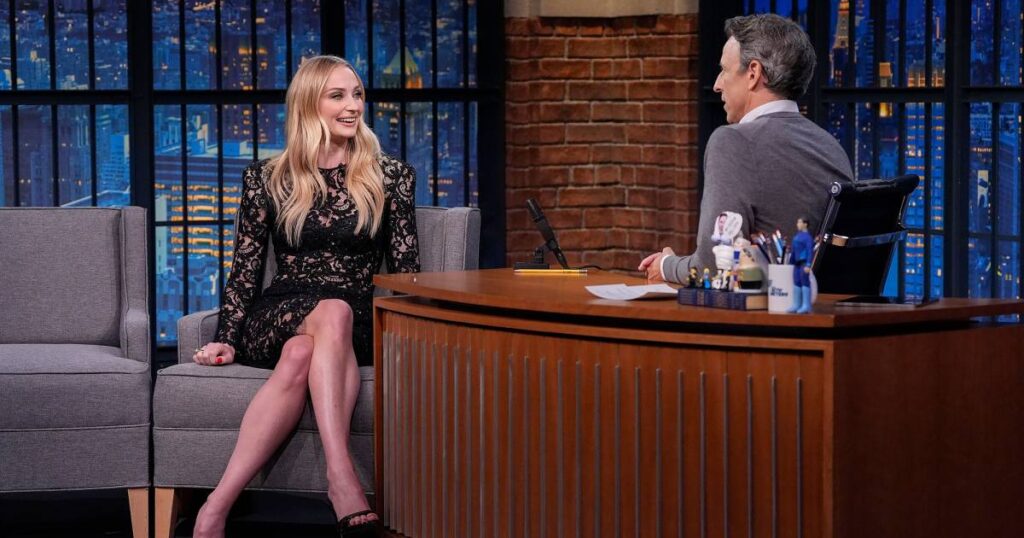 Sophie Turner Drops Jaws in Sheer Black Lace Knee-Length Dress After Clapping Back at Mom-Shamers