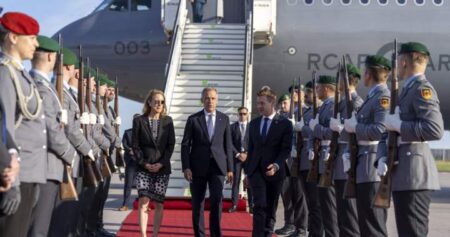 Carney lands in Germany after signing defence, economic pact with Poland