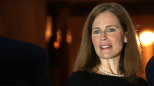 Justice Barrett teases new memoir in abrupt conference exit