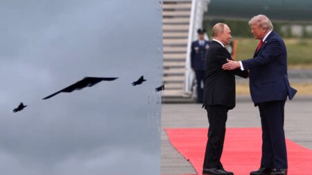 ‘Absolutely incredible’: B-2 bomber, F-35 escort set stage for Trump-Putin talks in Alaska