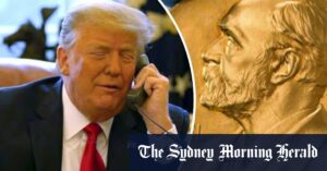 Trump’s pursuit of a peace prize is far from noble