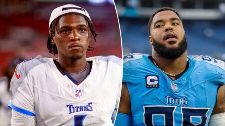 Titans’ Cam Ward sparks practice fight with Jeffery Simmons after mocking his signature celebration