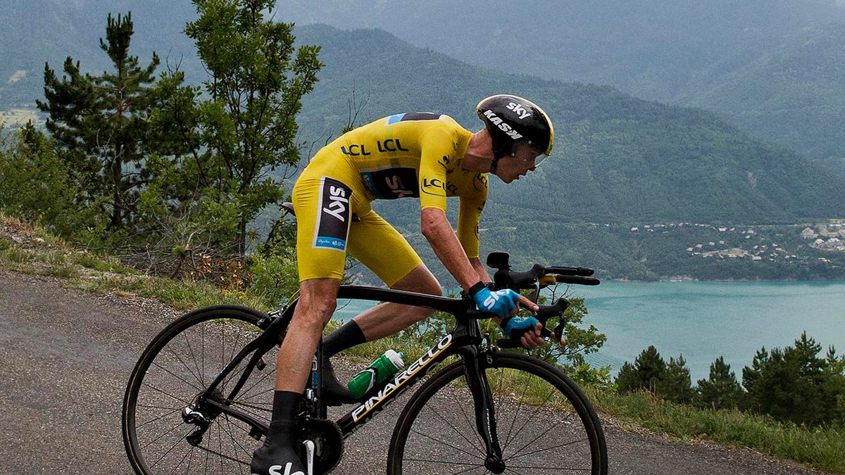 Chris Froome near mountain